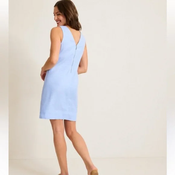 Tommy Bahama Light Blue Linen Sheath Dress - Causal - Vacation - Size XL - Picture 2 of 7